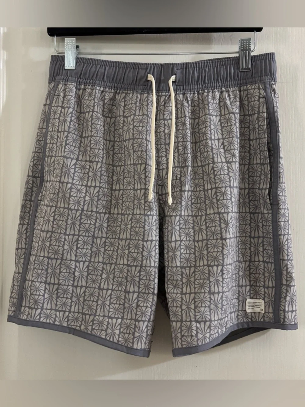 Travis Mathew Gray Floral Tile Shorts